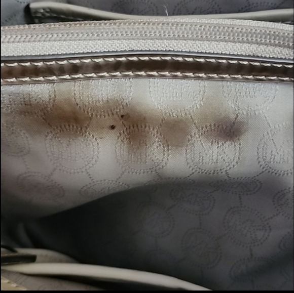 Michael Kors Metallic Signature Gold Shoulder Bag - Picture 12 of 13